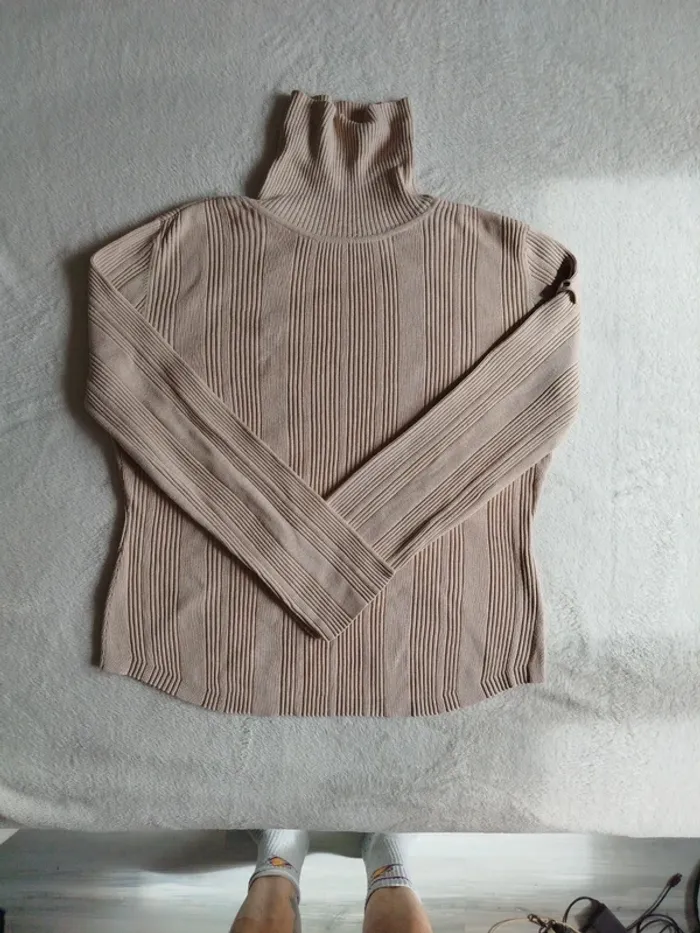 Pull vintage col montant Tommy Hilfiger taille L - photo numéro 4