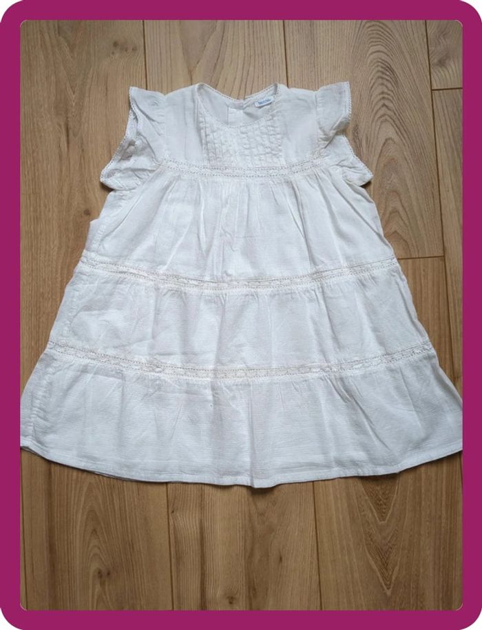 Robe blanche légère bout'chou Taille 4 ans
