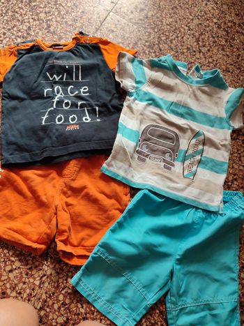 Tee shirt, short 2 ans
