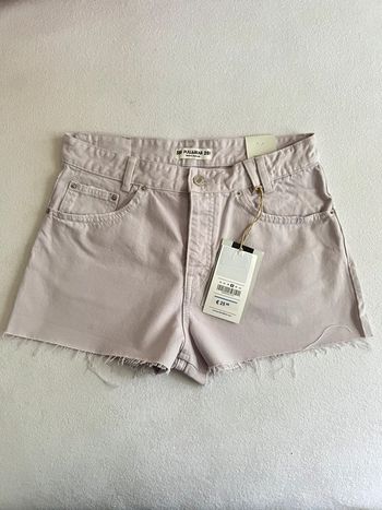 Short en jean mauve Pull & Bear M 38