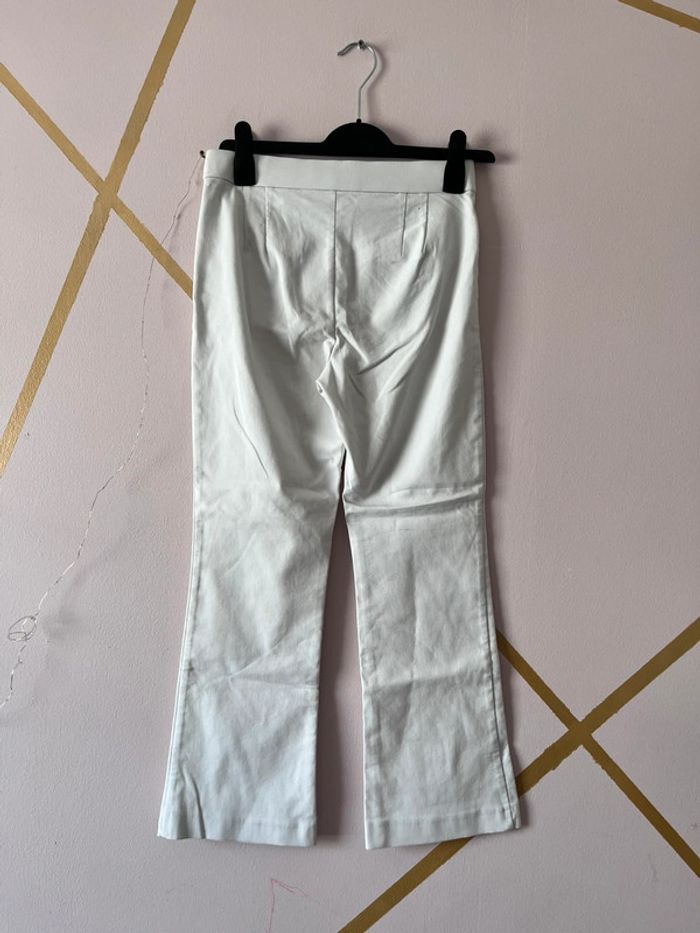 Pantalon Blanc 3/4 Zara Taille S - photo numéro 2