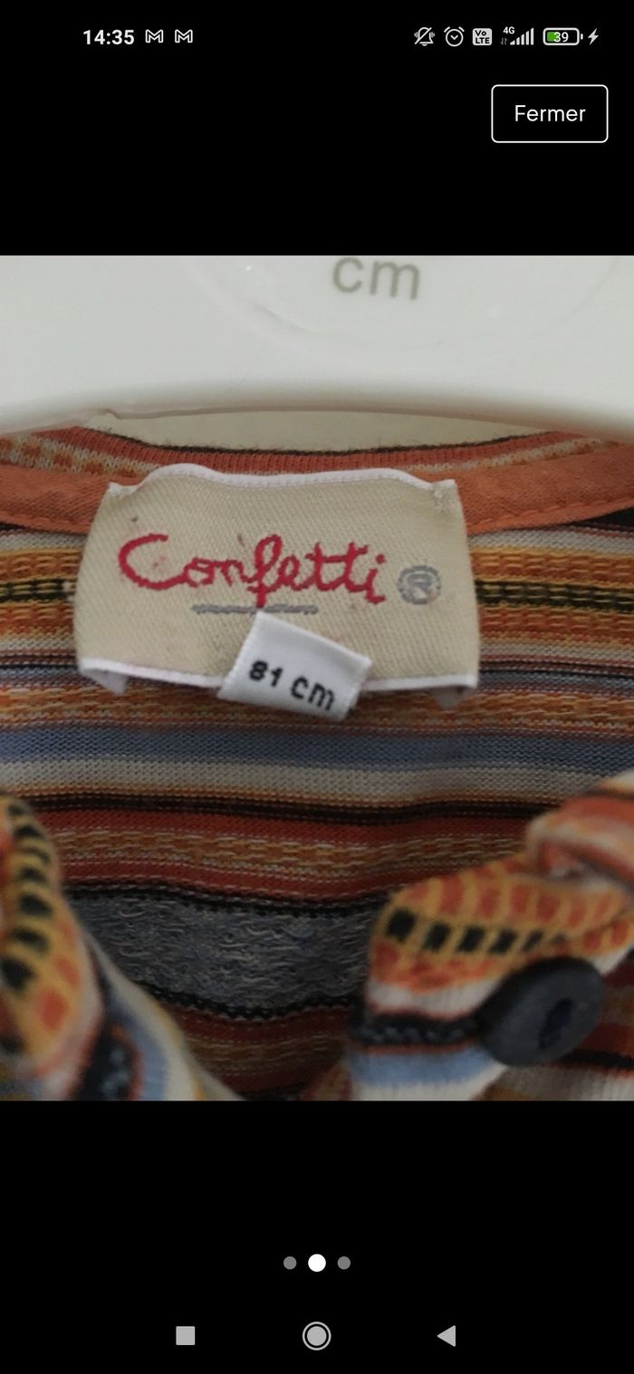 Polo confetti 18 mois - photo numéro 2