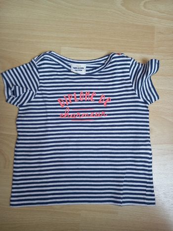 Tee-shirt rayé Diplôme de Charmeur 9 mois Excellent état