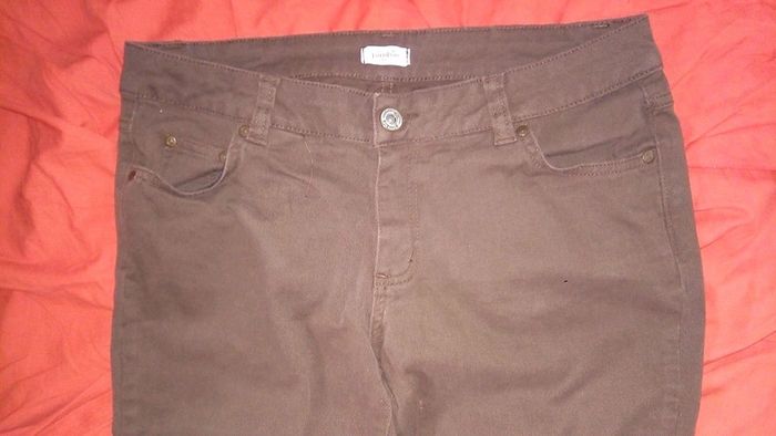 Pantalon/jean neuf Pimkie basic marron - photo numéro 4
