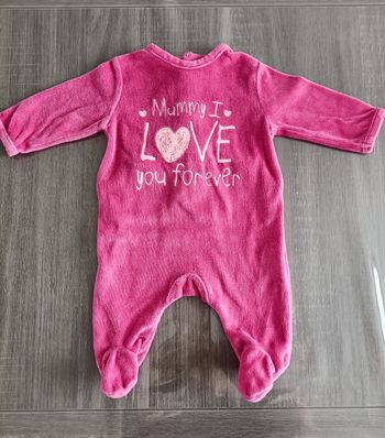 Pyjama rose 1 mois