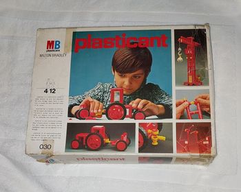 ancien Jeu de construction Plasticant MB Milton Bradley rétro vintage
