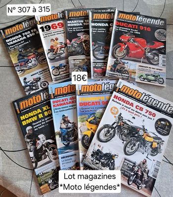 Lot magazines sur les motos  *Moto légende*