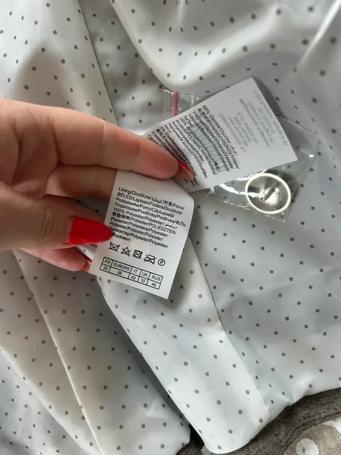 Blazer camaïeu crème beige taille 38 neuf - photo numéro 4