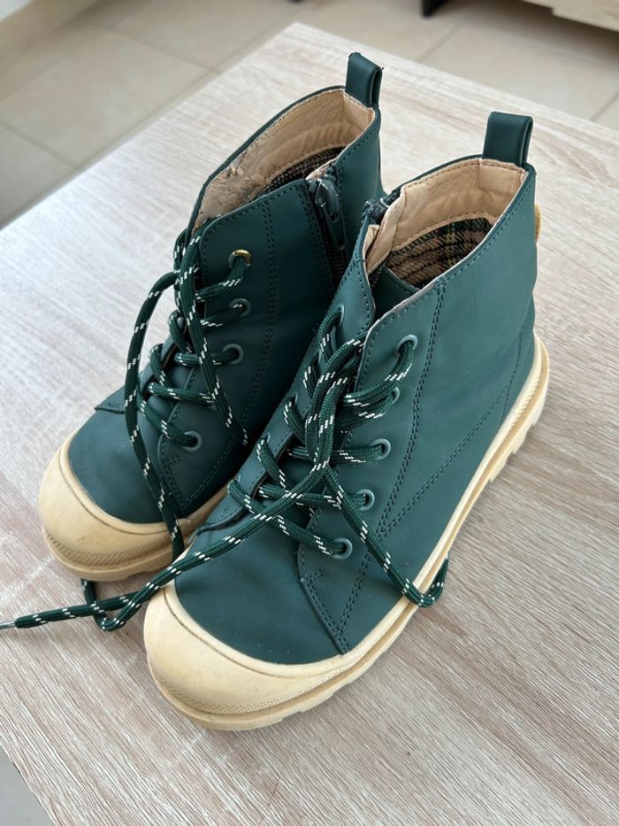 Chaussures hautes 32 vert - photo numéro 2