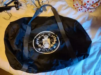 Sac polochon tissu gris foncé