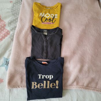 tee shirt manches longues  le lot de 3