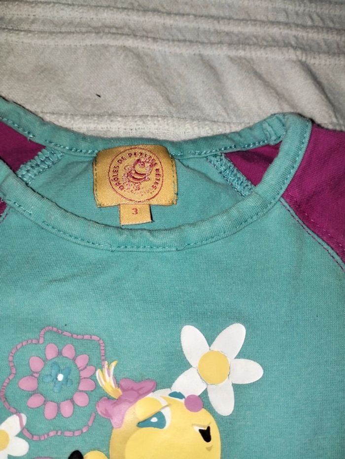 T-shirt Camille la chenille 3 ans - photo numéro 2