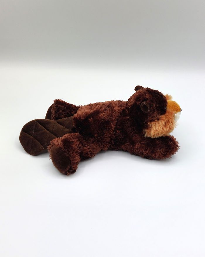 Peluche petit castor marron beige AURORA World 25 cm doudou - photo numéro 4