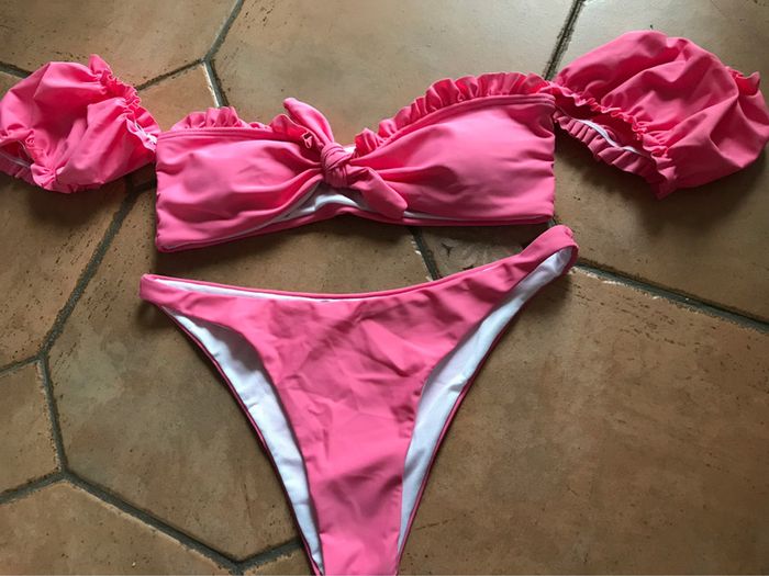 Maillot de bain rose neuf taille M - photo numéro 2