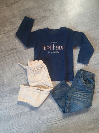 Lot trois pièces bébé garçon 24 mois mi saison