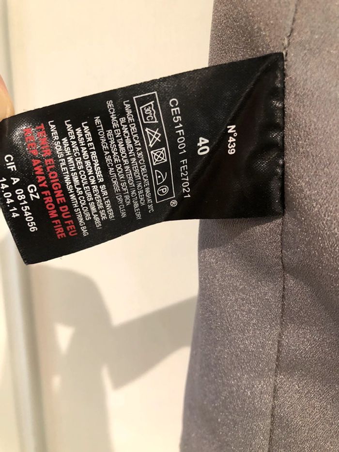 Jupe légère one step taille 40 polyester Kaki jaune rose - photo numéro 6