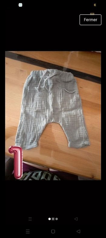 Pantalon coupe sarouel bébé