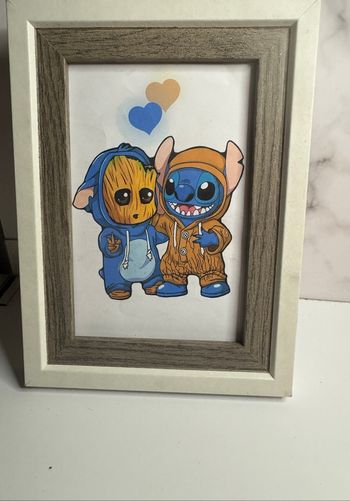 Affiche stitch & groot