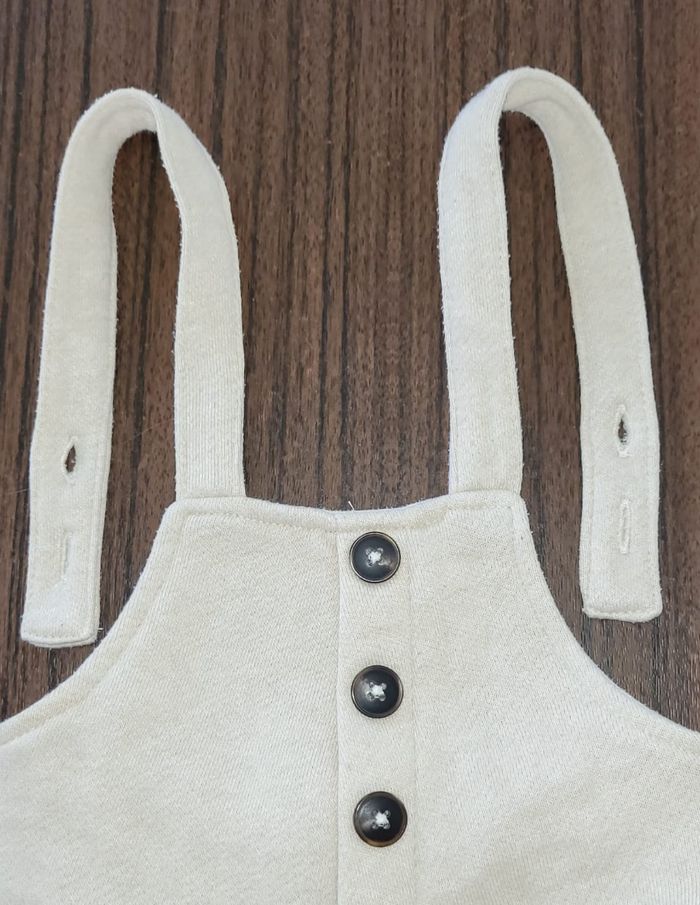 Salopette blanc/beige 3 mois - photo numéro 2