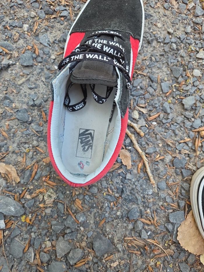 Vans édition originale rouge et noir à damier - photo numéro 8