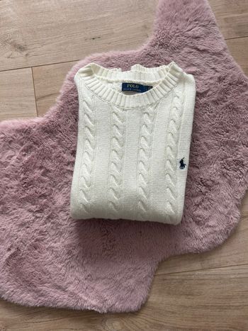 Pull Ralph Loren homme taille L blanc 