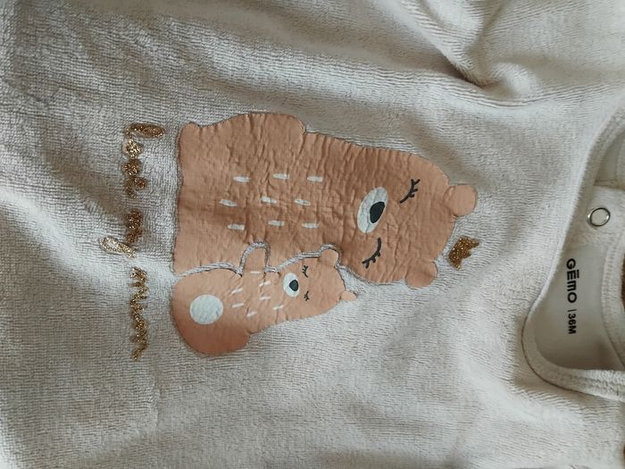 2 grenouillère pyjamas filles, Gemo, 36 mois - photo numéro 3
