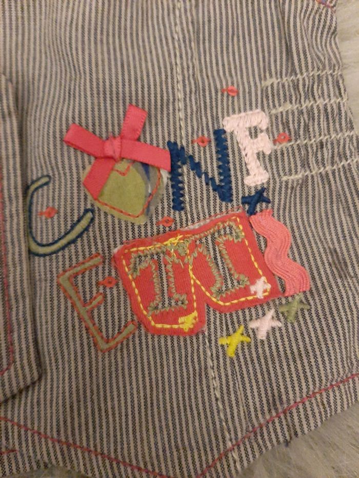 Gilet sans manches neuf etiquette confetti pour absorba 6 mois - photo numéro 2