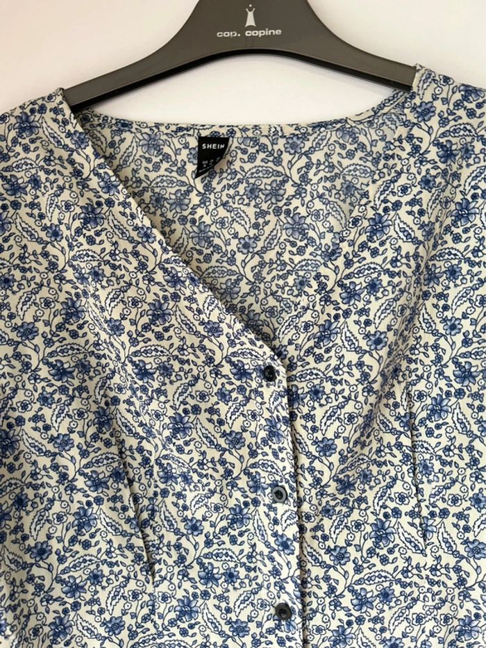 Robe moulante manches courtes bouffantes Shein - photo numéro 3