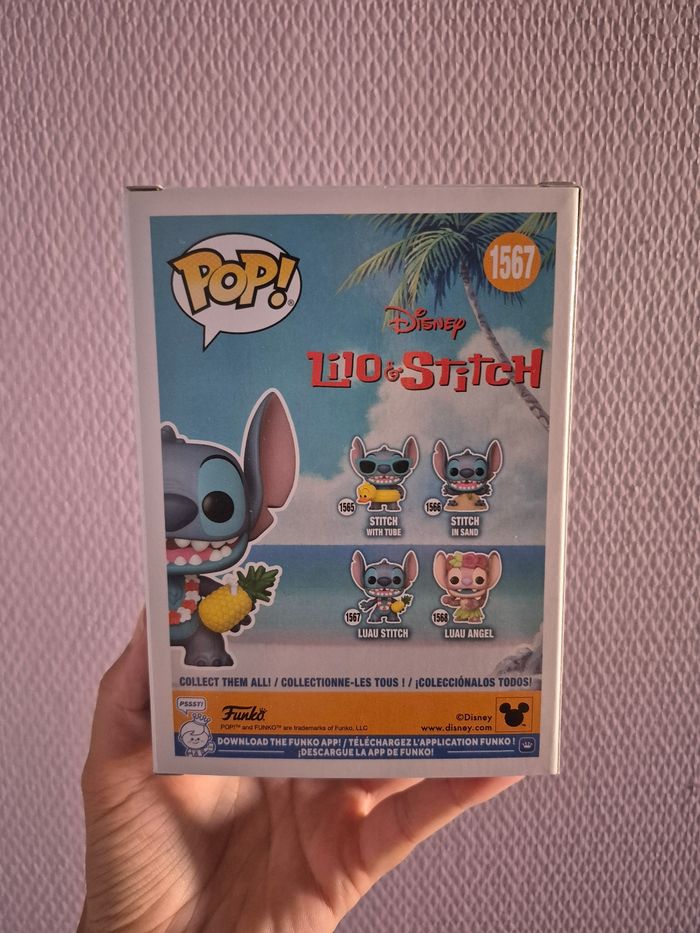 Funko pop Disney luau stitch flocked 1567 - photo numéro 3