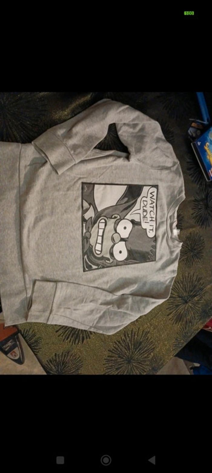 Haut sweat The Simpsons garçon 10/12 ans