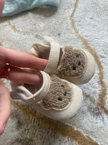 Chausson bébé ourson à skratch