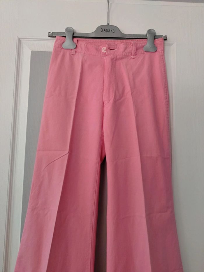 Pantalon rose jambes larges - photo numéro 3