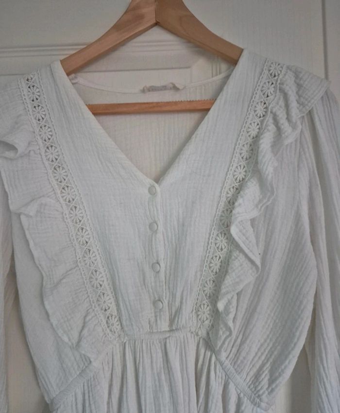 Magnifique robe blanche bohème taille S/M - photo numéro 2