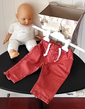 Pantalon léger esprit chino bébé garçon 9 mois