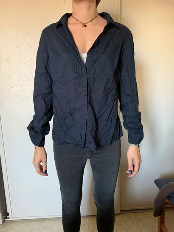 Chemisier bleu marine Camaïeu