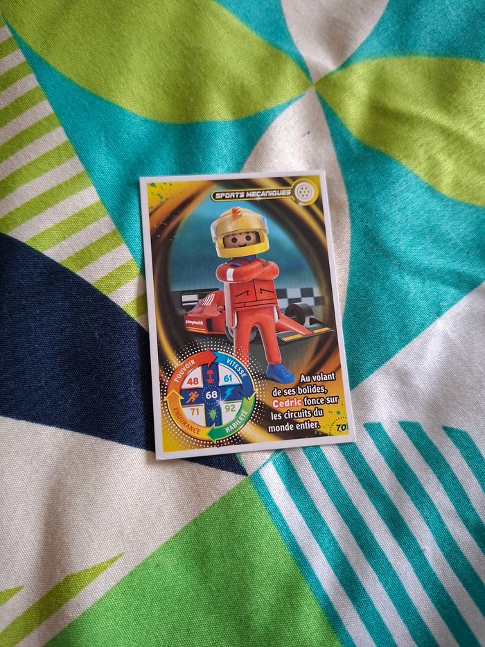 Carte playmobil sport mécaniques 70