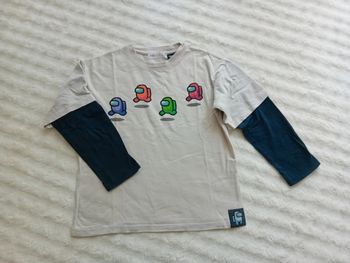 Tshirt ML garçon 6ans 🩶💙