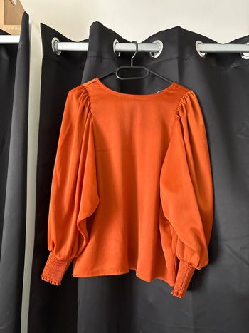 Blouse couleur brique