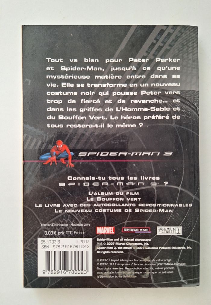 Spiderman 3 en roman junior,  photos incluses - photo numéro 2