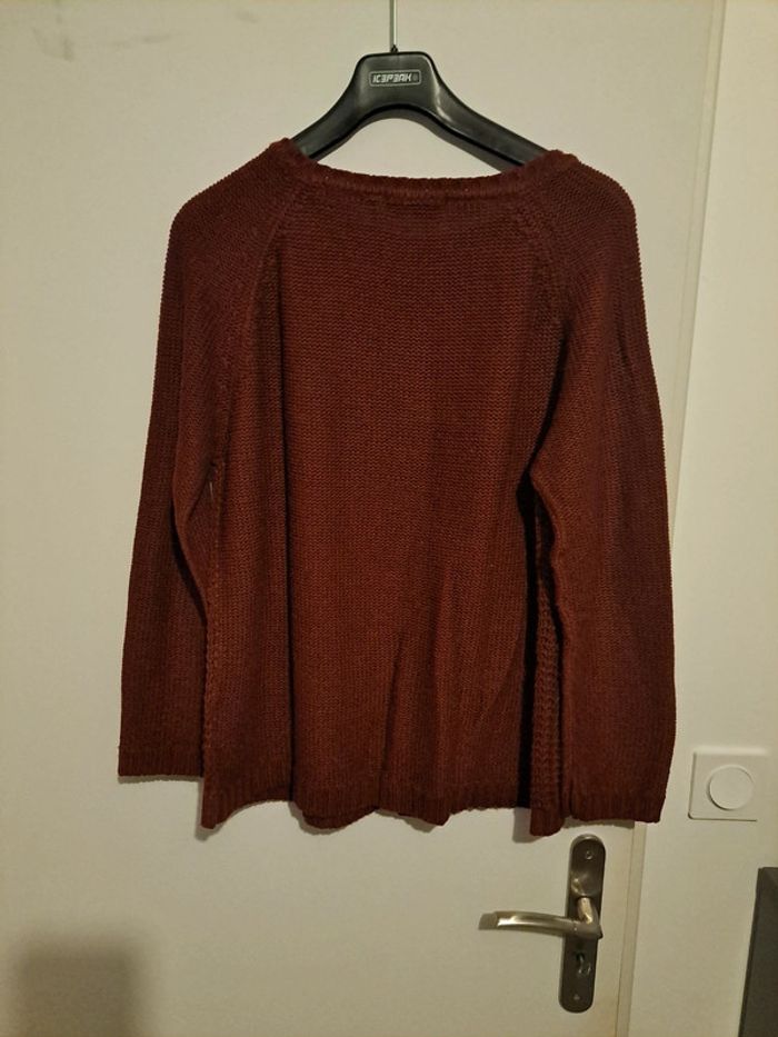 Pull bordeaux taille xl - photo numéro 3