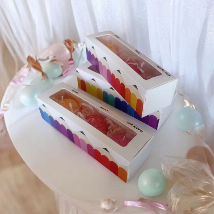 Trio boule de glace bougie, maîtresse, nounou, tatie