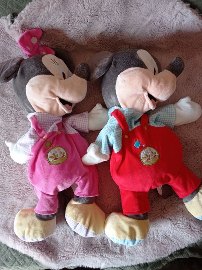 Peluches Mickey et Minnie. - photo numéro 3