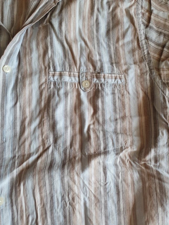 Chemisette Manche courte à rayure en coton - photo numéro 4