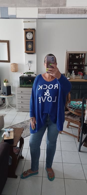 Très beau pull oversieze femme T U