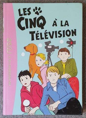 Roman Jeunesse, format poche "Les Cinq à la Télévision" (8-12 ans) / Hachette