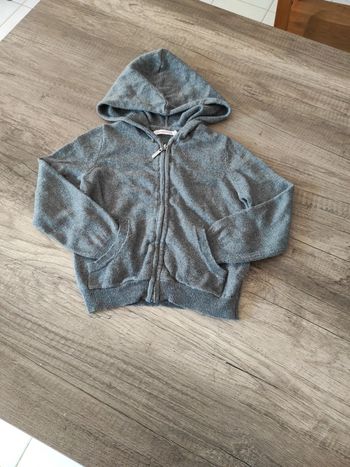 Gilet à capuche pailleté
