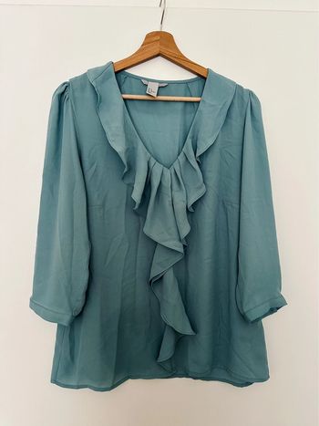 Blouse bleue H&M T44