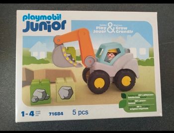 Tractopelle Playmobil 1-4 ans 