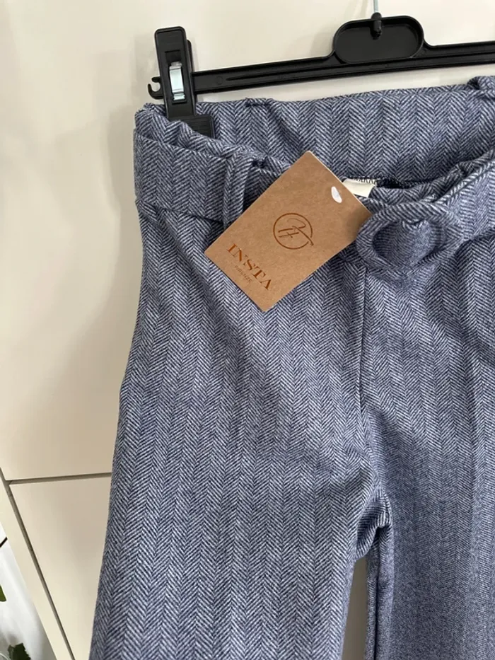 Pantalon bleu avec ceinture - neuf - photo numéro 2