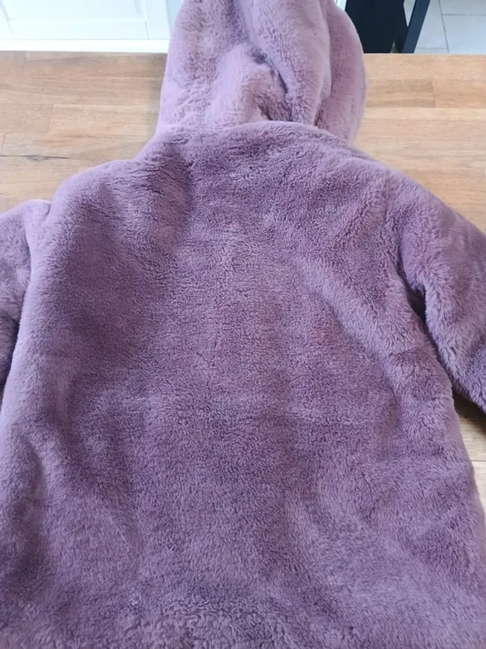 Manteau zippé fausse fourrure - photo numéro 5